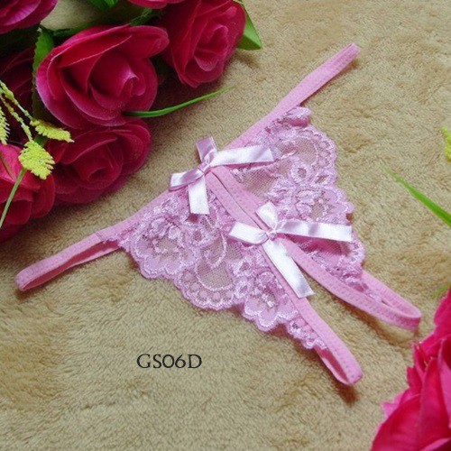 [READY STOCK] UNDERWEAR WANITA CD WANITA SEXY G STRING PINK GS06D