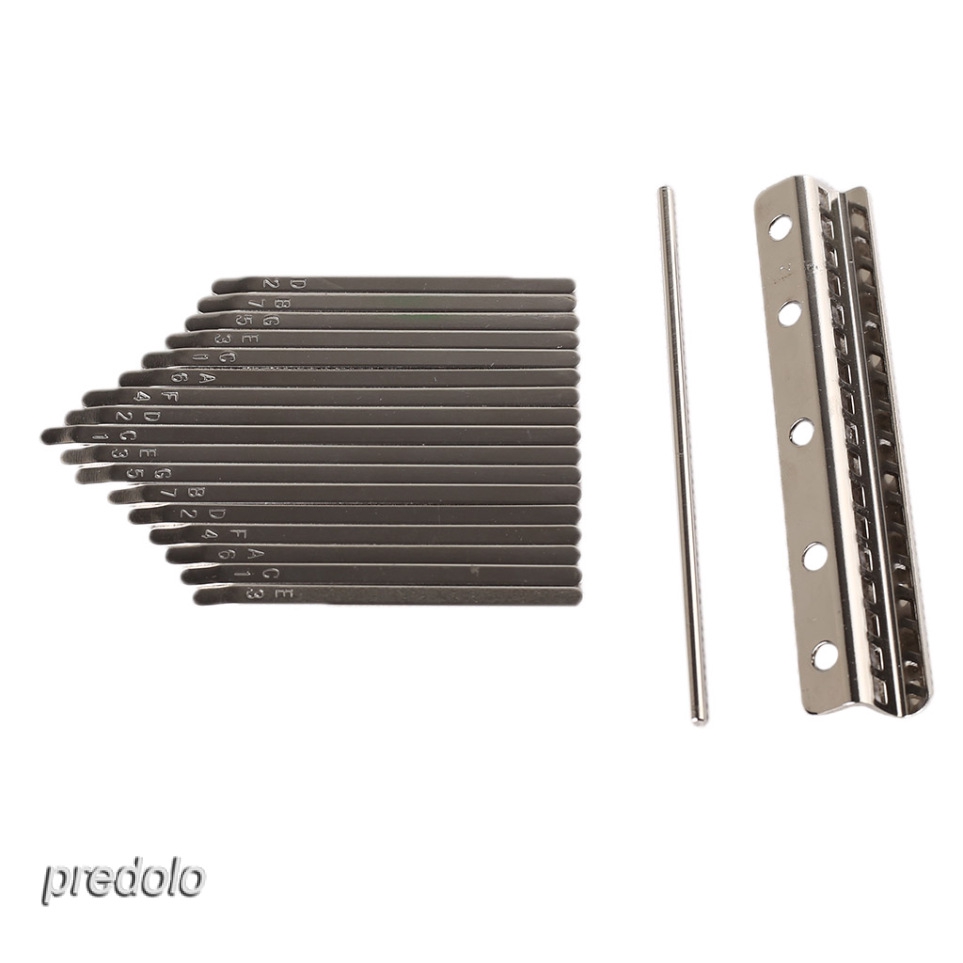 HOT☞[READY STOCK]WINLY Thumb Piano Bridge Alat Musik Piano Jari Kal  Set Kit For Kalimba DIY Replacement Parts Kalimba 17 Kunci Piano Pengganti Bahan Metal Alat Musik Piano Jari Kalimba 17 Kunci