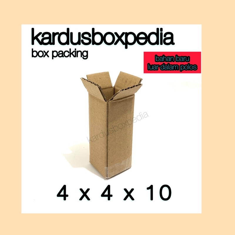 

corrugated box 4x4x10 POLOS kardus box packing