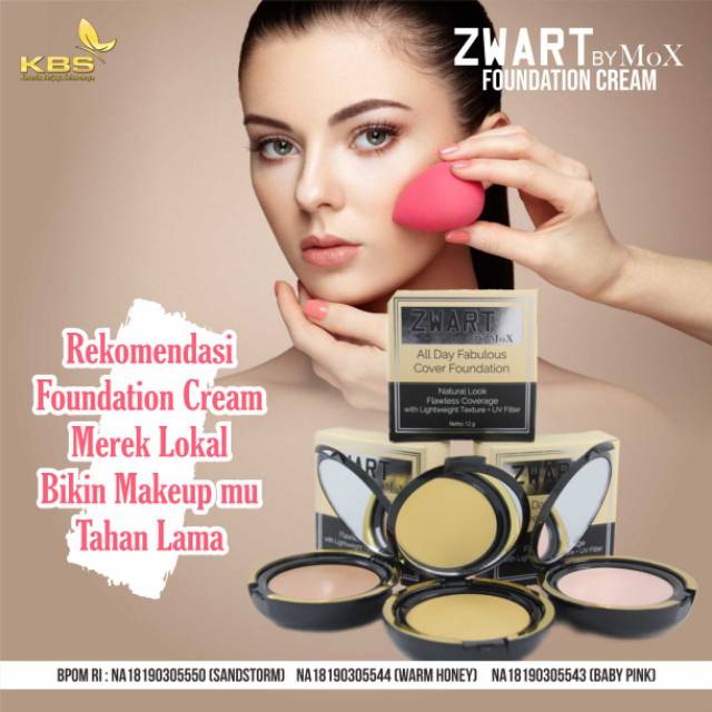 Zwart by Mox FOUNDATION CREAM