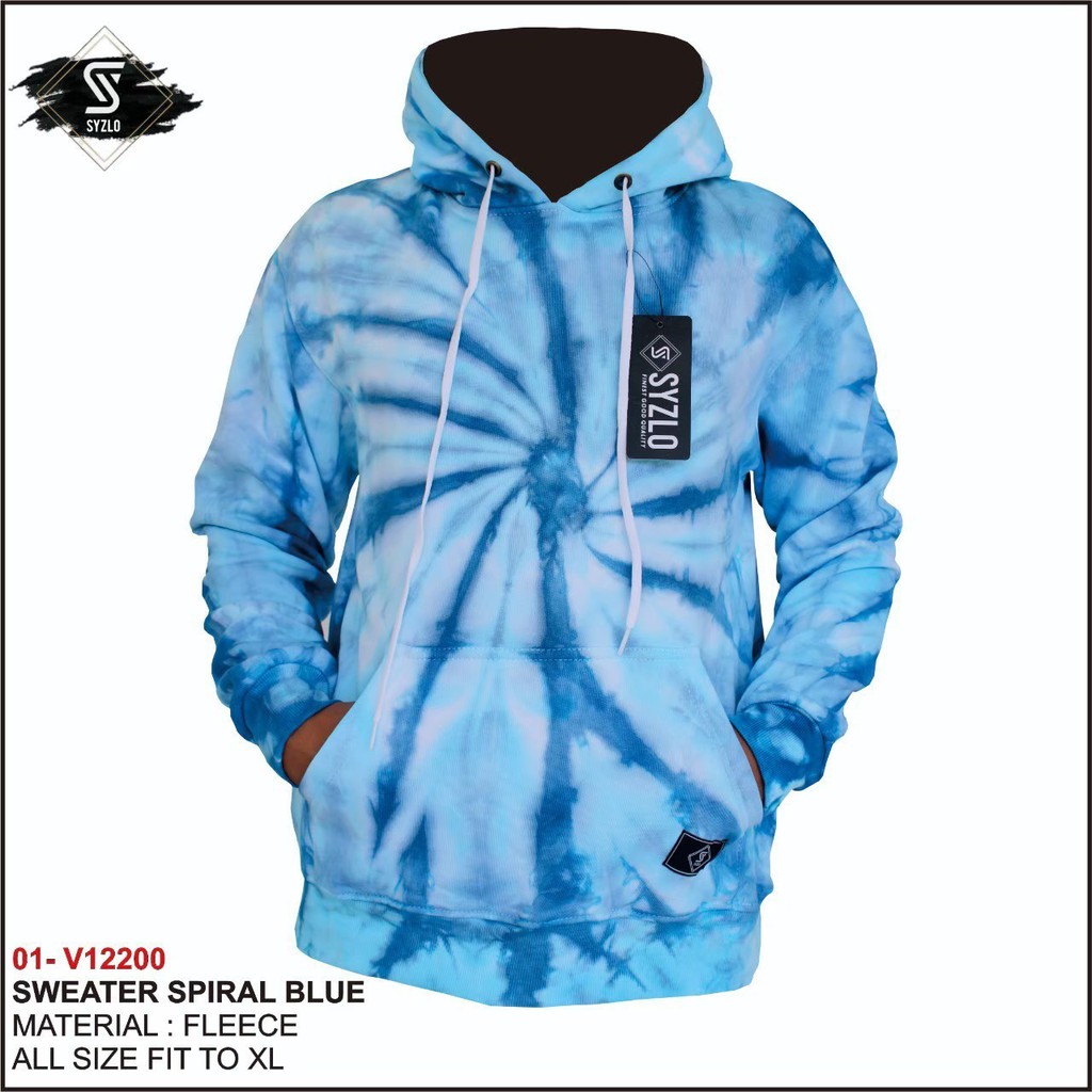 JAKET SWEATER HOODIE MOTIF WASHING PRIA WANITA - JAKET TIE DYE TERBARU - OOTD INDO - JAKET TYEDYE