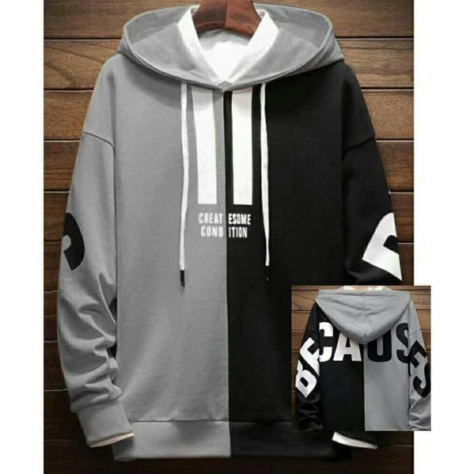 Terbaru Sweater Hoodie Sebastian Grey RoSweater Pria Babytery Grey Berkualitas