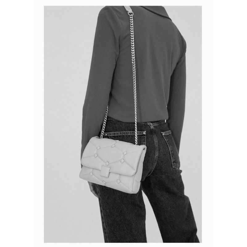 ZRA QUILTED STUDDED CROSSBODY BAG