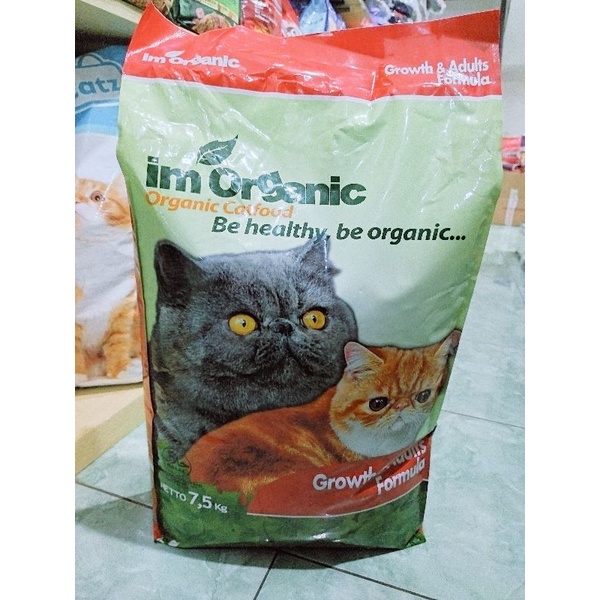 EKSPEDISI MAKANAN KUCING IM ORGANIC GROWTH &amp; ADULT FORMULA  7,5kg