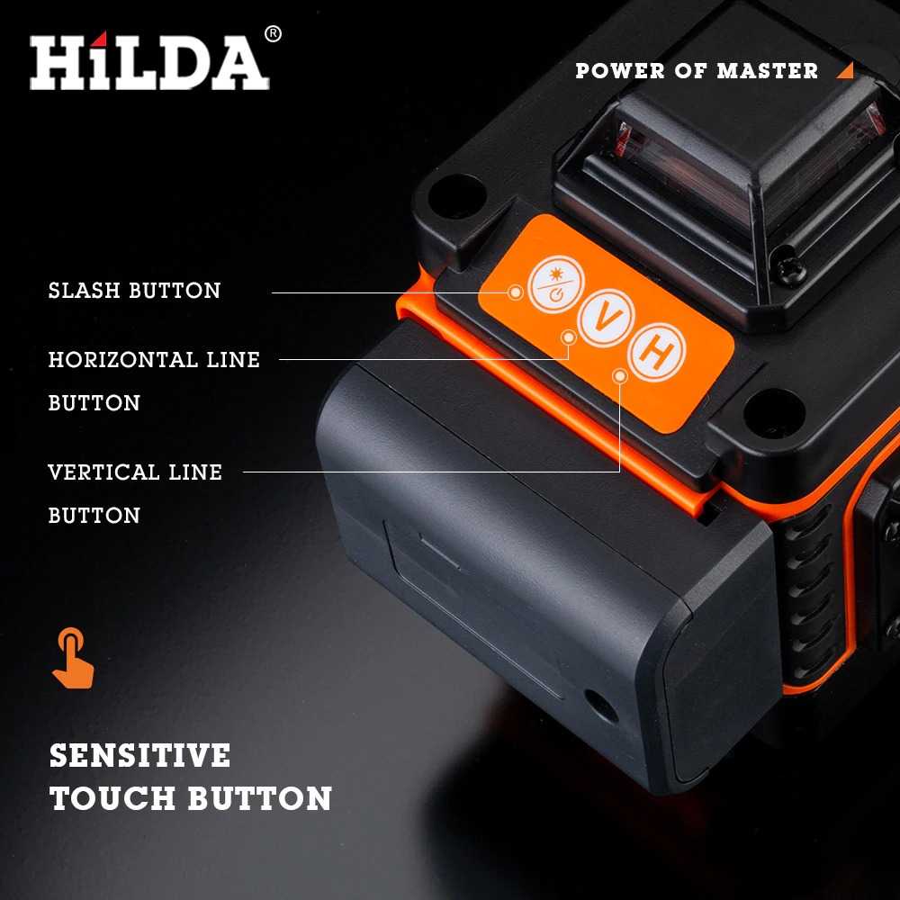 (BISA COD) RVOSTR Hilda Mesin Self Leveling 16 Line Laser 4D with Remote - LD-515