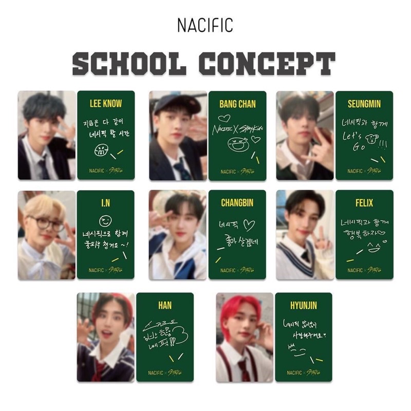 FULLSET Photocard Stray Kids X Nacific R13 Ver. 13 My SKZ Diary SKZ PC Official Event Full Set Limit