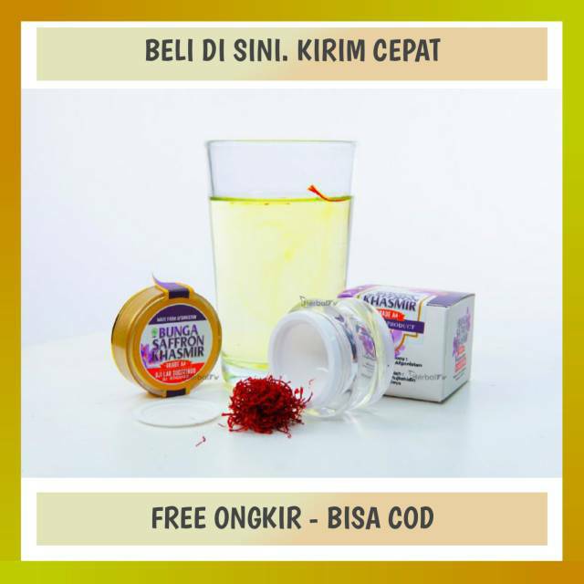 

Bunga Saffron Kashmir Original Asal Afganistan Safron super Negin Premium - Berkualitas Terbaik