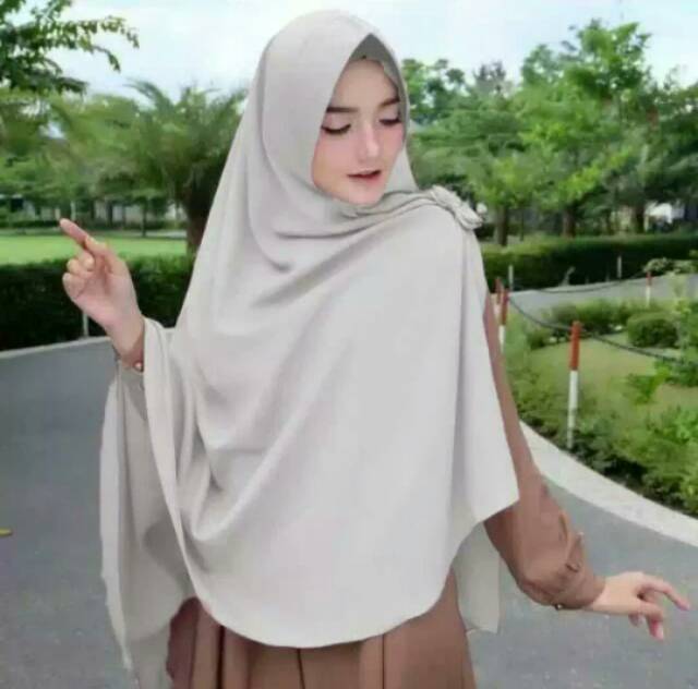 Jilbab hijab khimar belah pita