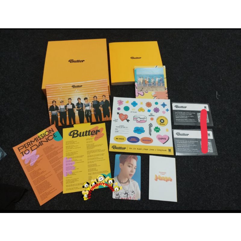 ALBUM BTS BUTTER VER CREAM PC JIMIN UNSEALED