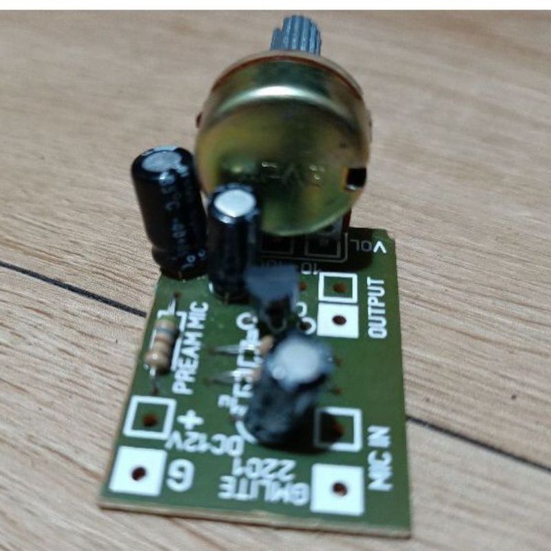 Jual KIT PREAMP MIC 1 TRANSISTOR POTENSIO TOWA ,TOWA MICROPHONE