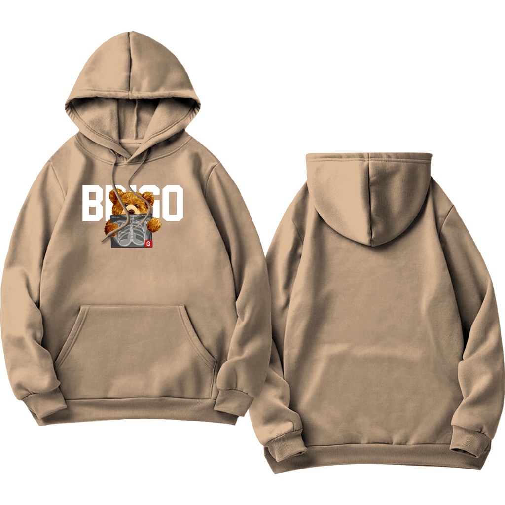 BRIGO Jumper Hoodie BERUANG RONTGEN II Sweater Hoodie BRIGO Sablon DTF Fleece Cotton II SIZE M-XXL (Pria &amp; Wanita) Free stiker&amp;Gantungan Kunci