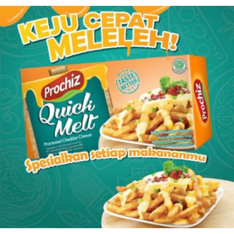 

Prochiz Quick Melt 170gr - Easy Melt Cheese - Keju mudah leleh 170gr