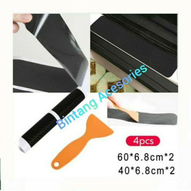 Sillplate Samping Mobil GRAND NEW INNOVA OLD STICKER CARBON UNIVERSAL