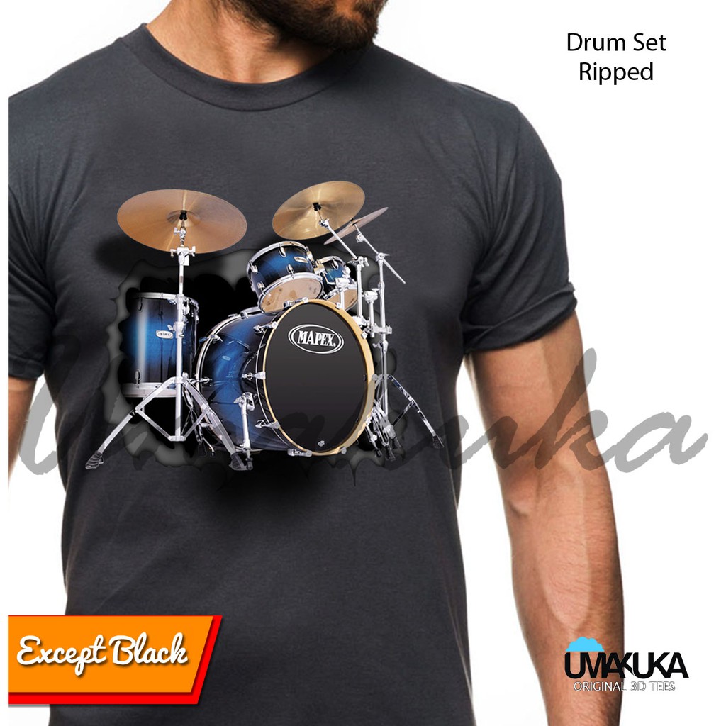 KAOS 3D UMAKUKA ORIGINAL - DRUM SET RIPPED