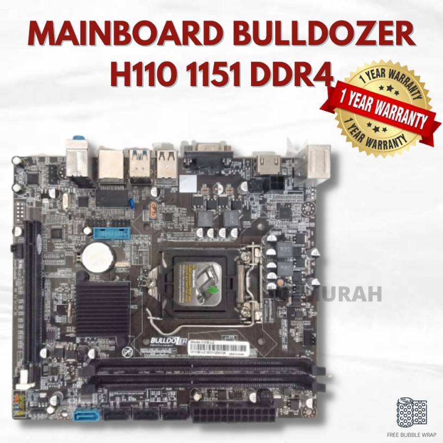 Mainboard Bulldozer H110 1151 DDR4 - Mobo komputer - Motherboard rakit