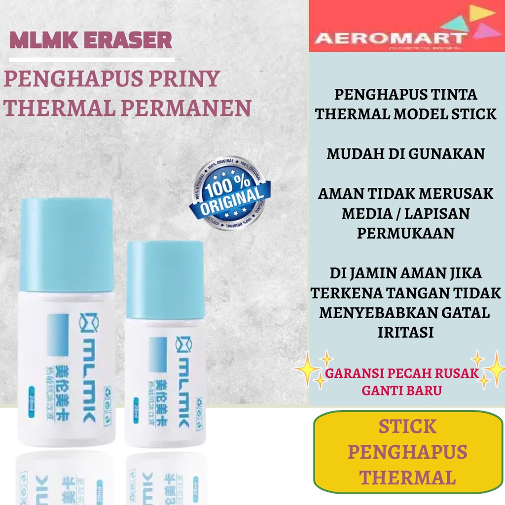 

MLMK Stik Cairan Penghapus Print Thermal Permanen Model Stick Import Yang Mudah di Gunakan