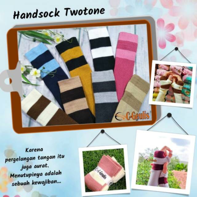 C ~ Geulis Handsock twotone (3 pcs)
