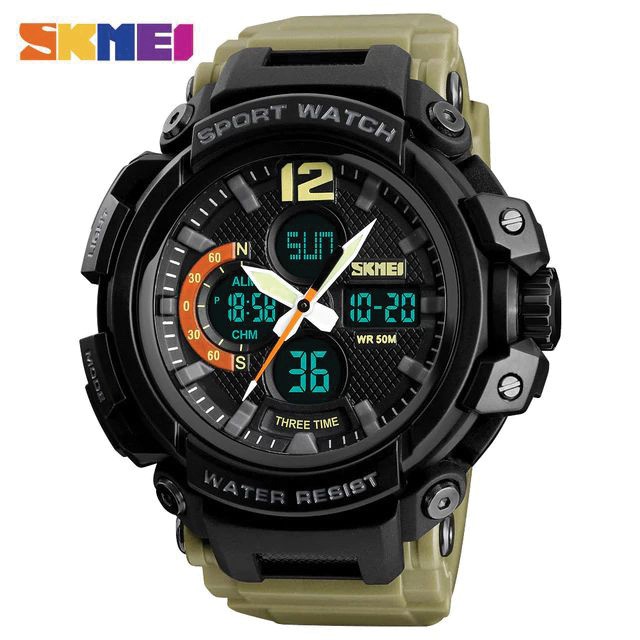 SKMEI 1343 Jam Tangan Pria Digital Analog Anti Air WATCHKITE WKOS