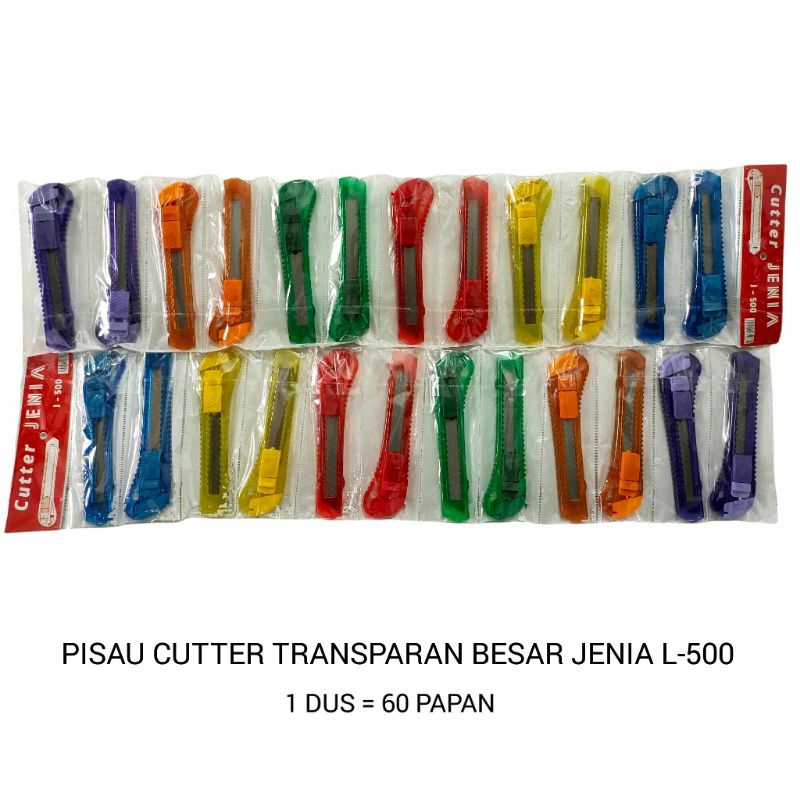 

Pisau Cutter Transparan Besar L-500/Pisau Cutter Transparan