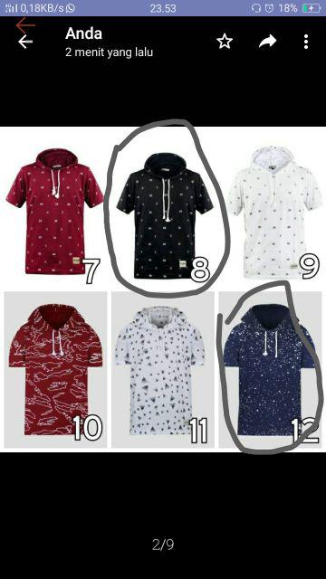 Bayar Di Tempat - Kaos Hoodie Pria Lengan Pendek Kaos Printing Kaos Motif Kaos Kupluk Kaos Surfing