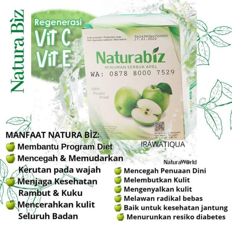 

NATURABIZ MINUMAN SERBUK RASA APEL