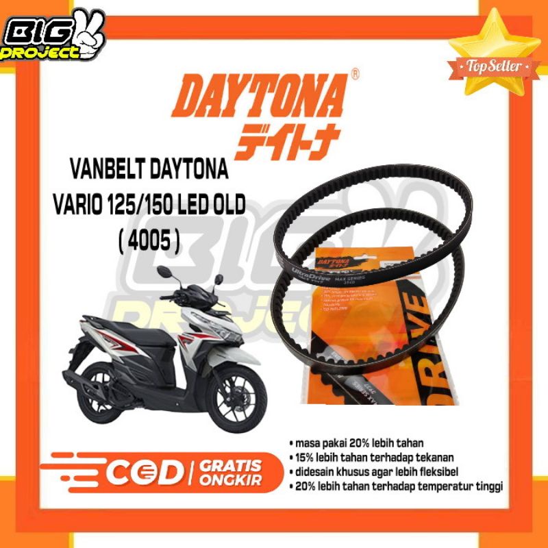 VANBELT RACING DAYTONA ULTRADRIVE VARIO LED OLD 125/150 KODE 5042 / VANBELT DAYTONA VARIO 125/150 LE