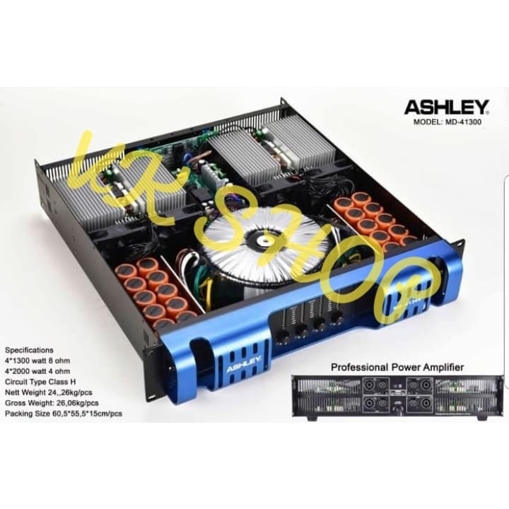 POWER AMPLIFIER ASHLEY MD 41300 / MD41300 / MD-41300 ORIGINAL