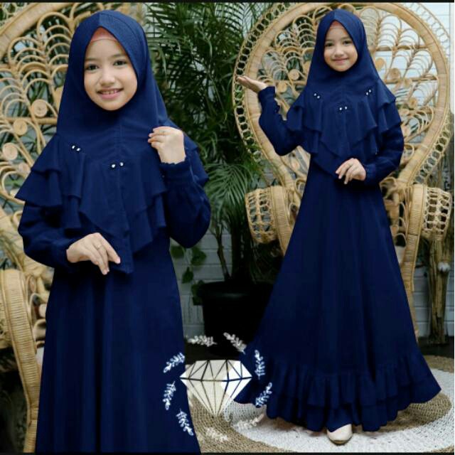 GAMIS ANAK TANGGUNG MARYANTI SYARI KIDS | bahan SHAKILA untuk anak umur 9 - 15 thn FREE HIJAB