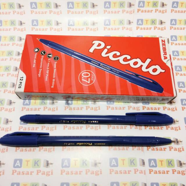 

Pulpen zebra picollo semi gel 0.7 biru