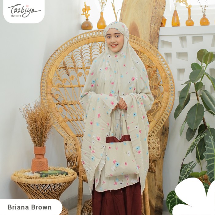 

MUKENA TAZBIYA KOMBINASI BRIANA SERIES ALLSIZE - Brown