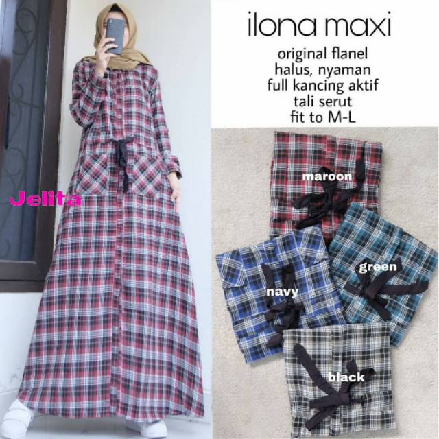 Gamis Ilona Maxi ori by Jelita