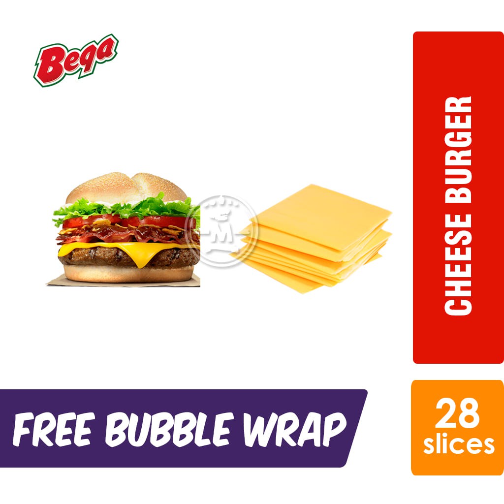 

Bega Cheese Burger Slice / Keju Slice Burger / White Cheddar Slice [Per 28 Pcs] KHUSUS GOSEND