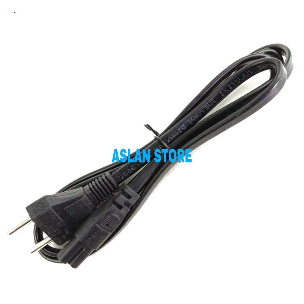 KABEL POWER 2 LUBANG Kabel Power AC Cord angka 8 / Kabel Power AC Tape Tebal