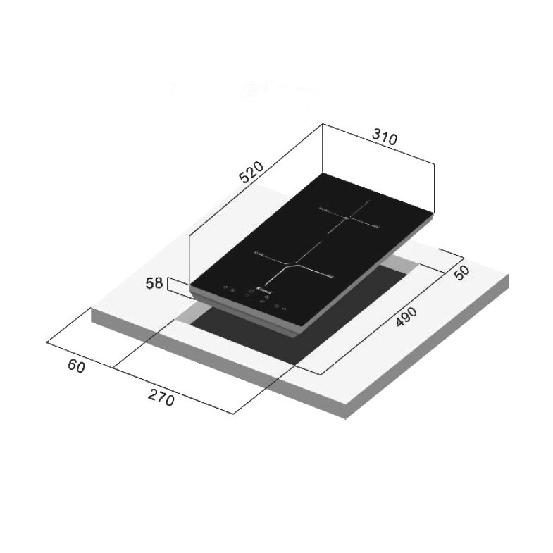 Rinnai RB-3022H-CB Kompor Tanam Induksi