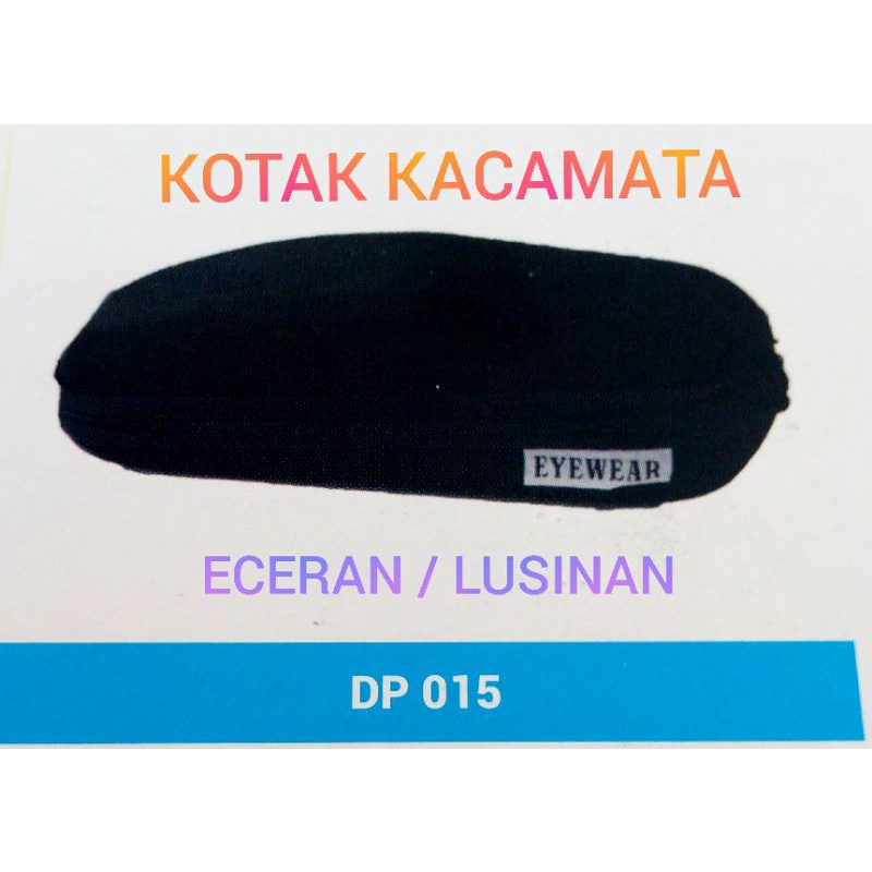 Tempat Kotak KACAMATA Warna Hitam Keren Unisex Cowok Cewek