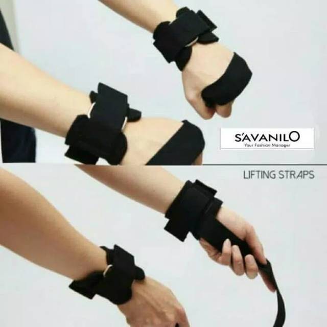 Medan Termurah Hanaiso Power Strap Gym Fitness Barbel sabuk Glove sarung tangan POWERSTRAP