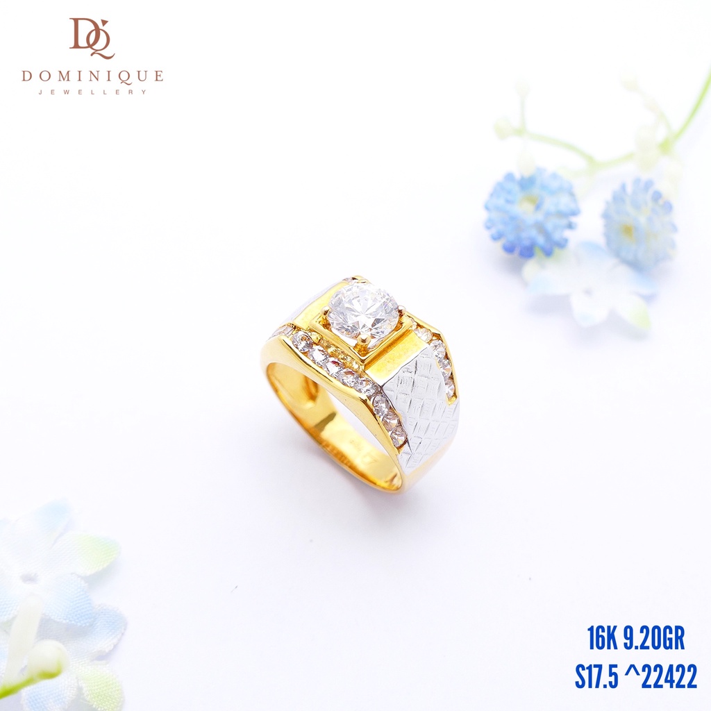 Cincin Pria Emas Dominique Jewellery 16K 22422