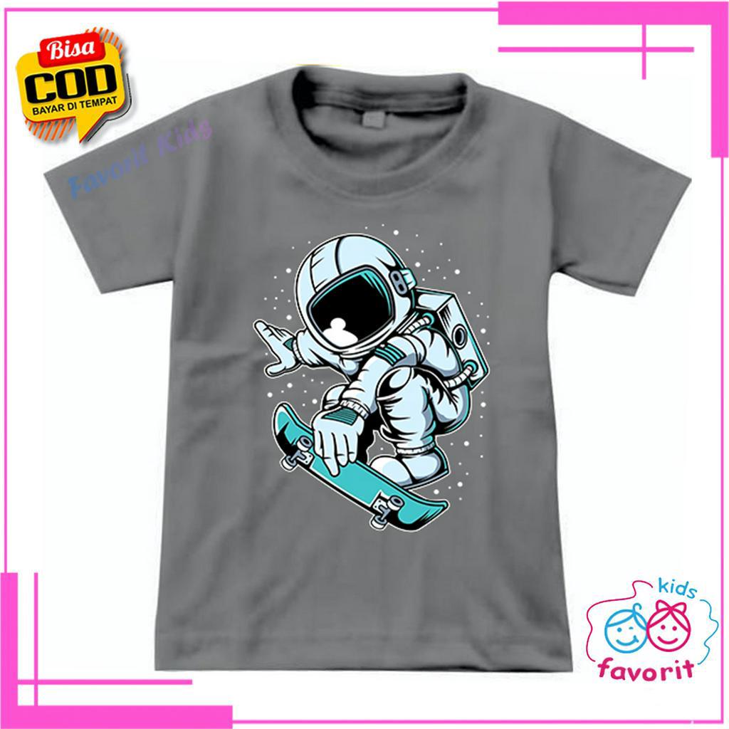 KAOS ANAK COWOK LENGAN PENDEK GAMBAR ASTRONAUT