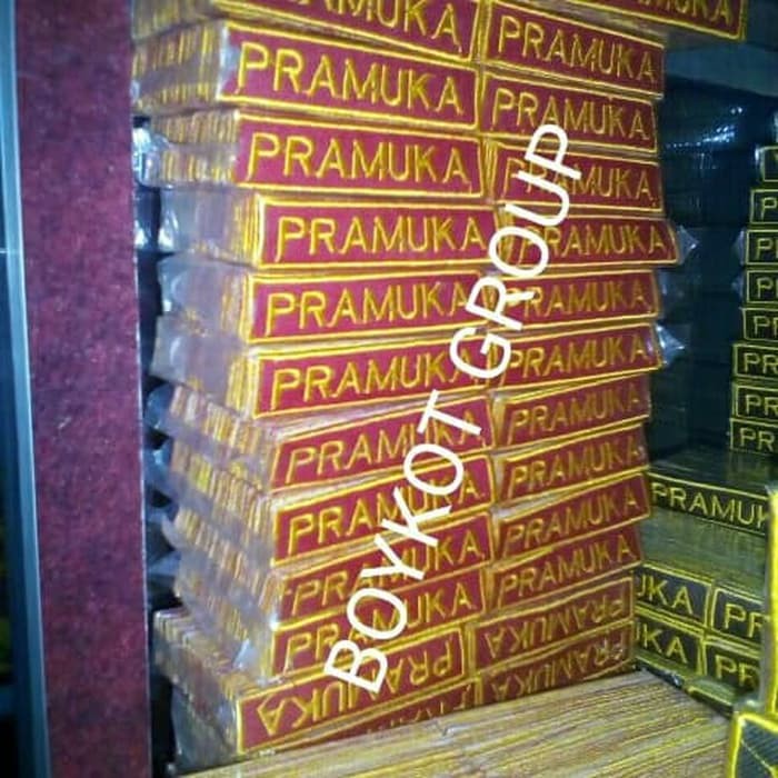 badge pramuka 100 biji bordir