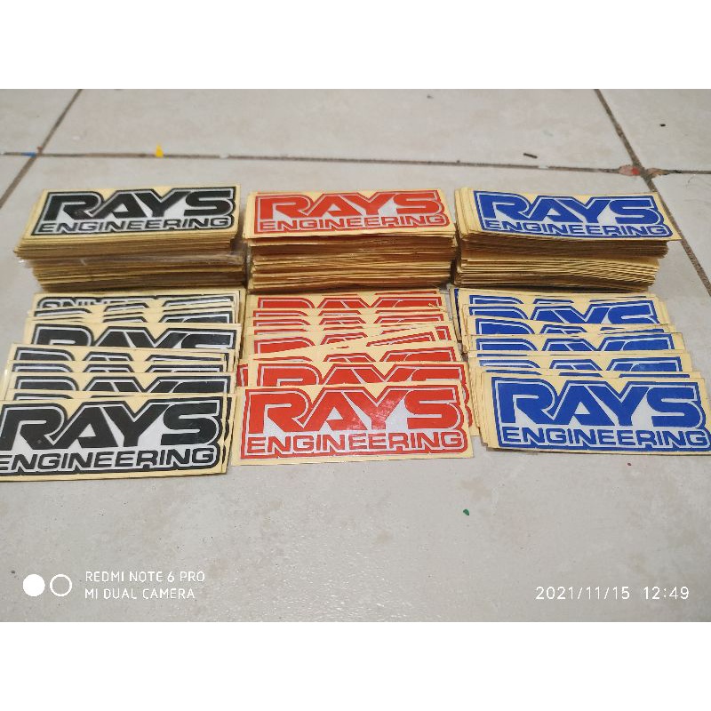 stiker Velg Mobil RAYS dan VOLK