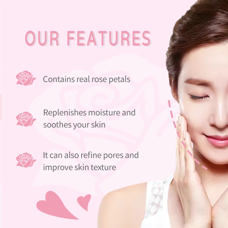 GIRLPAL Rose/Helichrysum Deep Hydration Sleeping Mask Face Organik Masker Wajah Melembabkan Mencegah Penuaan 60g