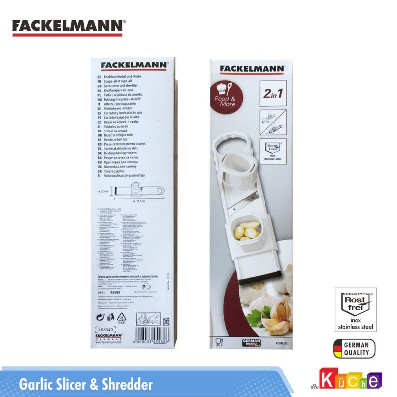 Fackelmann Garlic Slicer & Shredder / Alat Pengiris Bawang