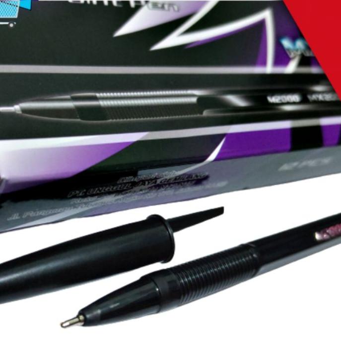 

✨PROMO Ballpoint bolpen Pen 12pcs Warna Hitam Model MX2000ND Grosir produck terbaik