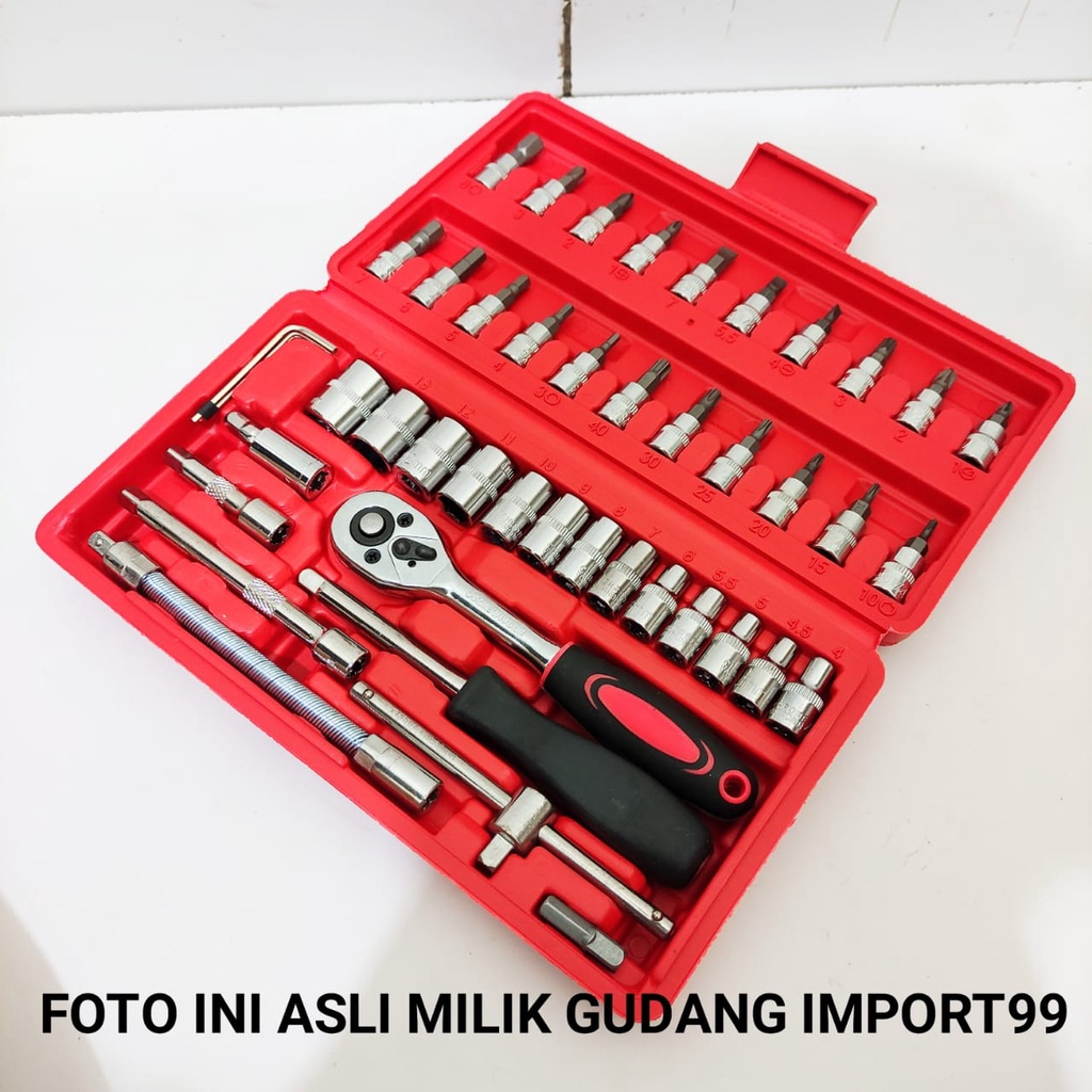 KUNCI SOK SHOCK SHOK SET ISI 46PCS