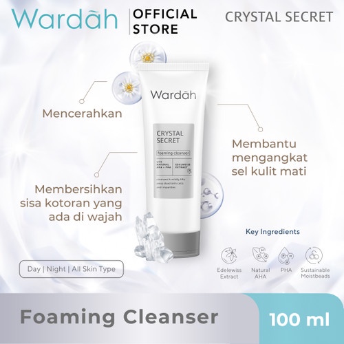 WARDAH CRYSTAL SECRET FOAMING CLEANSER 100ML