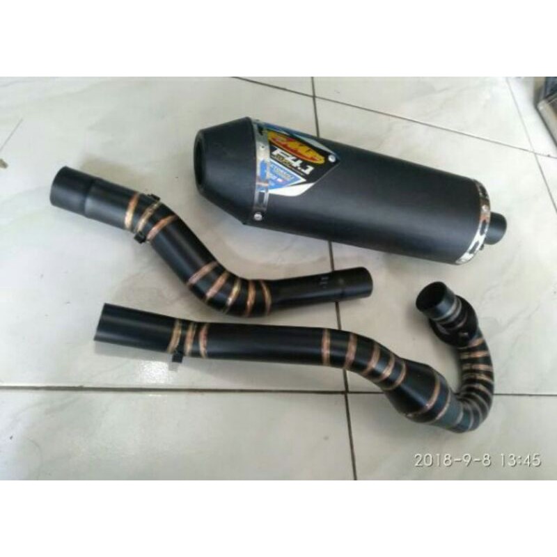 knalpot FMF Hitam KLX 150BF CRF