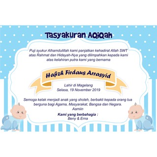 FREE DESAIN Selebaran Aqiqah Tasmiyah Tasyakuran 