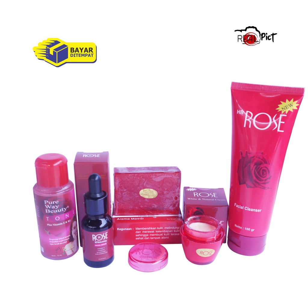 Paket Super Komplit Paket Cream Rose 5 in 1 ( HARGA UNTUK SATU SET/PAKET SEMUA) sesuai gambar