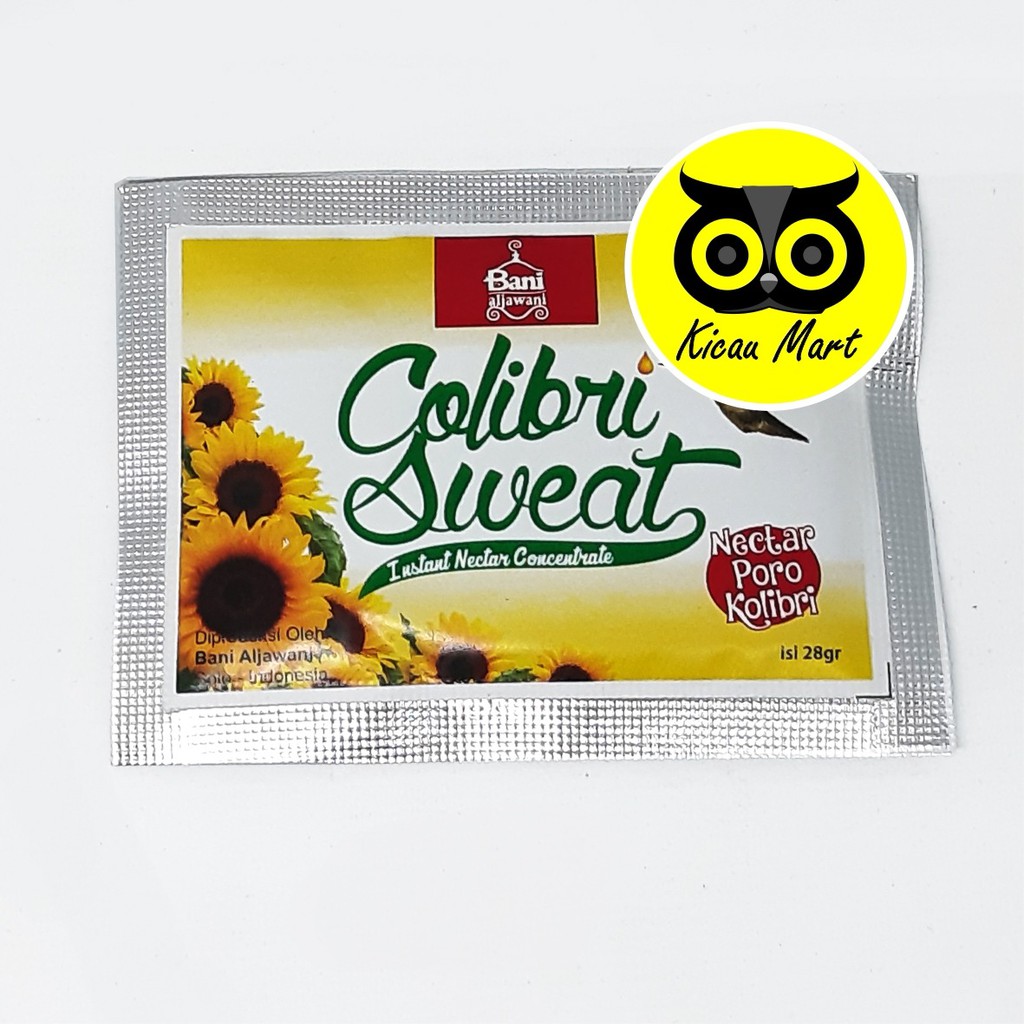 PAKAN MAKANAN MINUMAN HARIAN BURUNG COLIBRI SWEAT NECTAR NEKTAR BANI ALJAWANI PLECI KOLIBRI PBCSBA