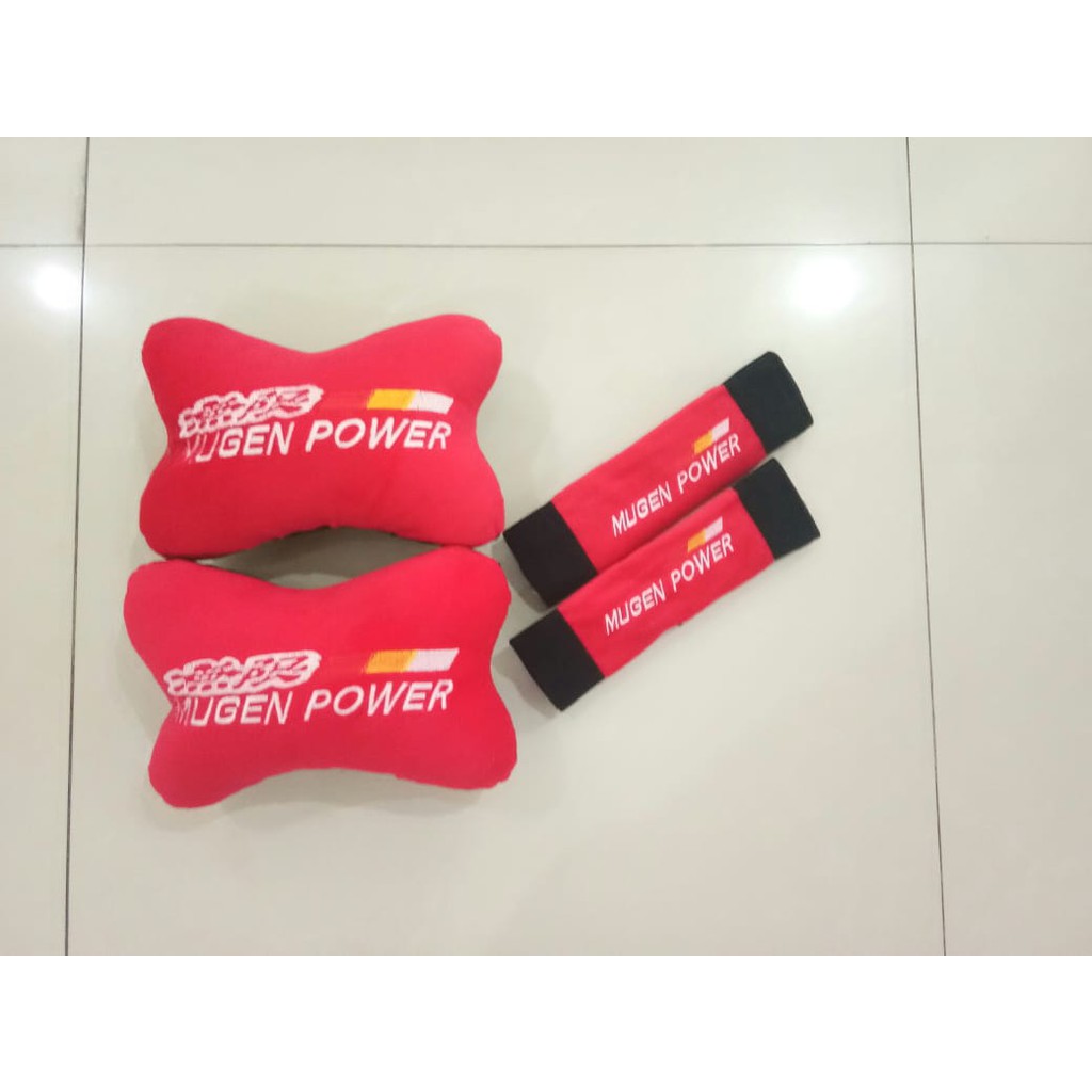 Bantal Mobil Exclusive 2 in 1 Mugen Merah